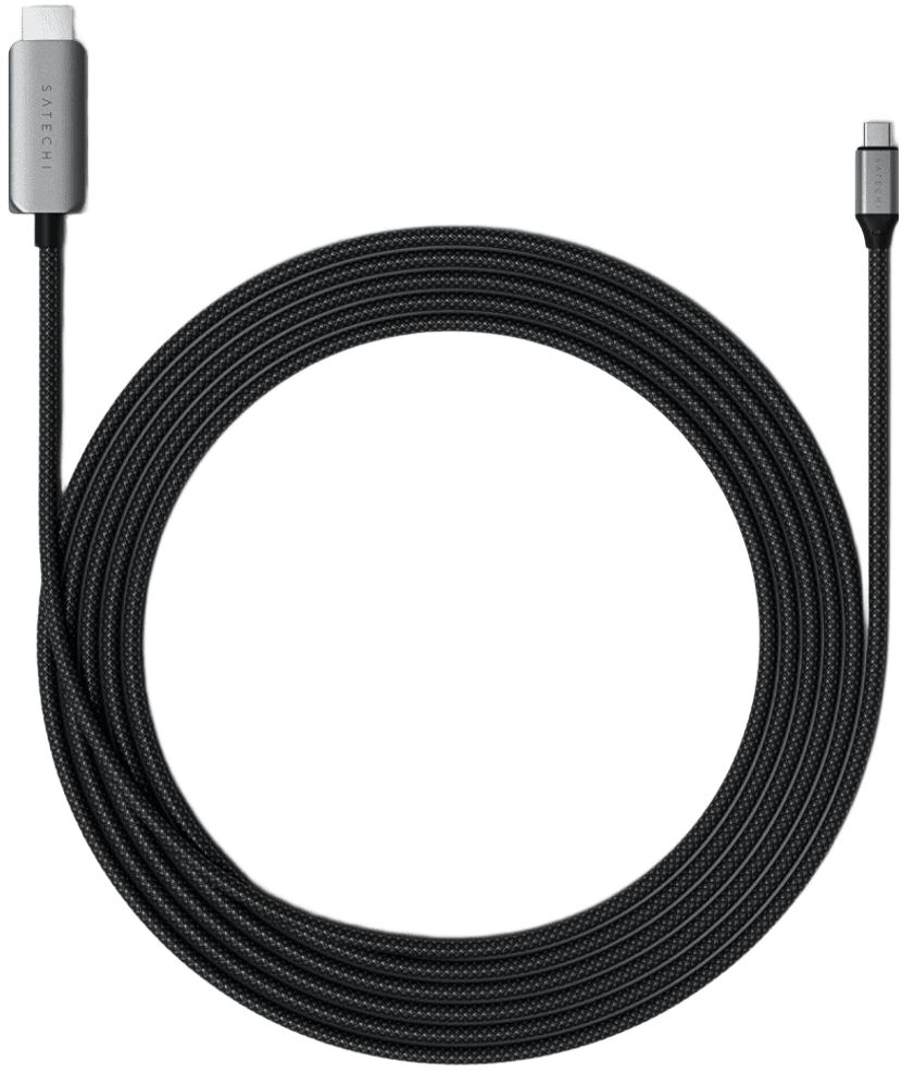 Кабель Satechi USB-C to HDMI 2.1 8K Cable Space Gray (1.8 m)